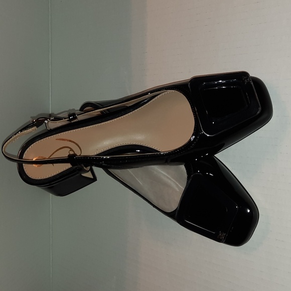 Sam Edleman Tracie black patent strappy slingback size 6 M - Picture 4 of 14